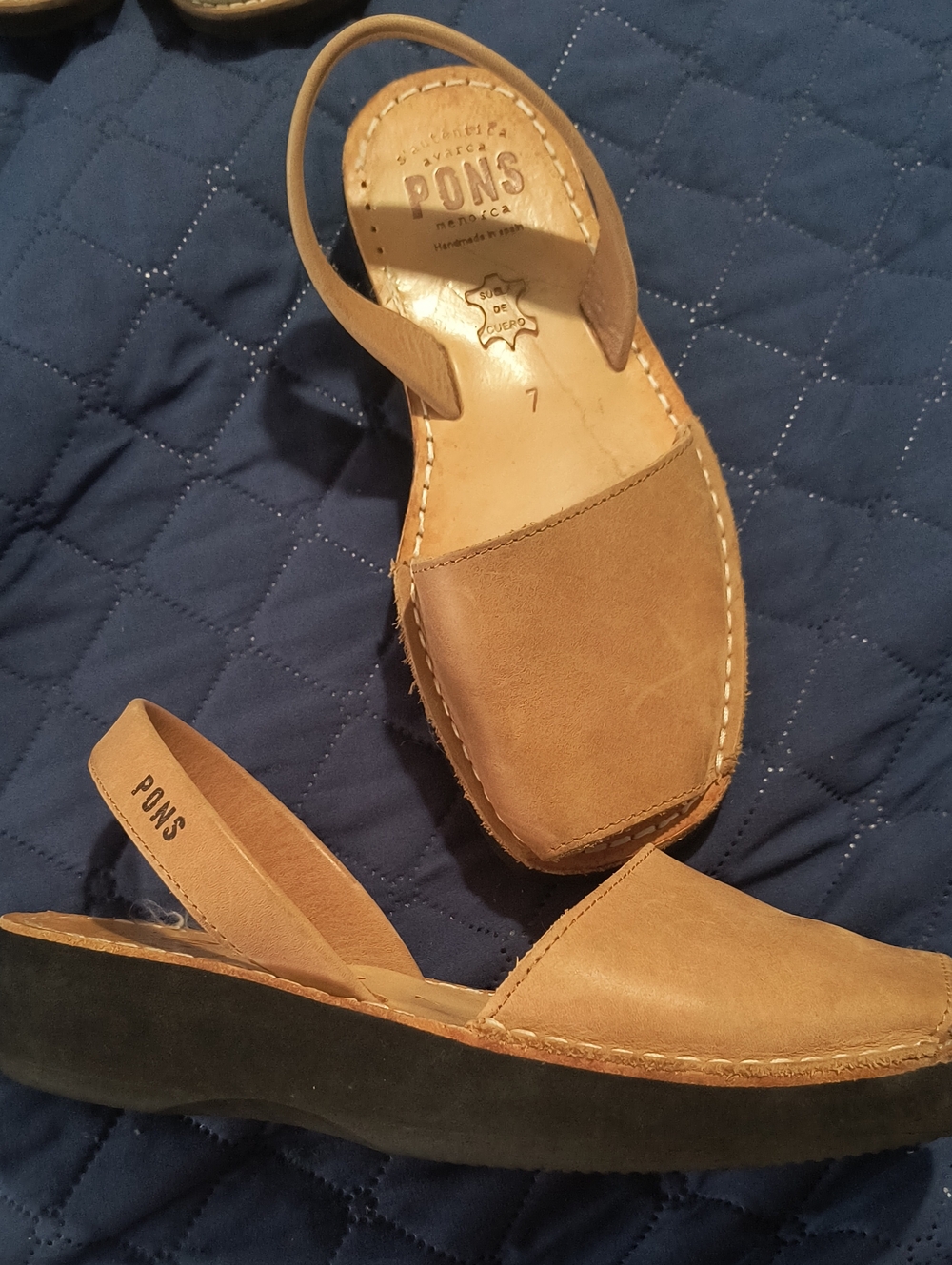 S'autenica Avarca PONS Menorca, Handmade In Spain, Leather Women's Sandals